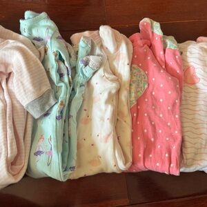 Carter's Kids Pajamas - Pink, Mint, White